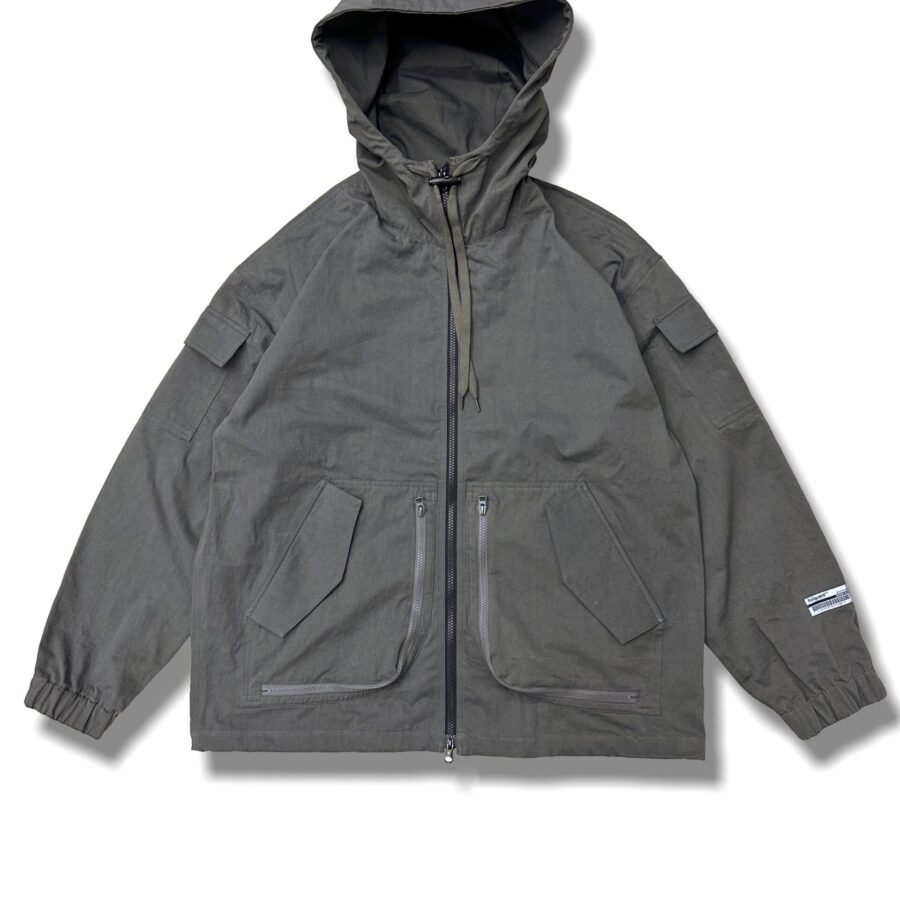 POLIQUANT High Density Hooded Jacket Gray