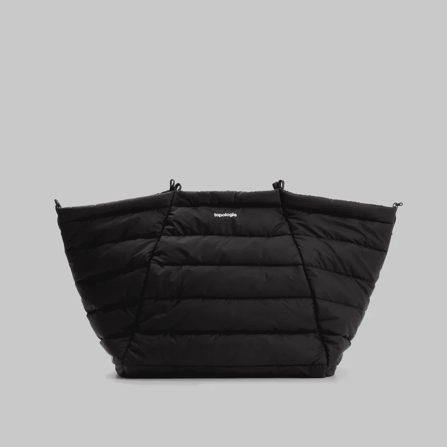TOPOLOGIE Wares Bags Marche Tote Large Black Puffer
