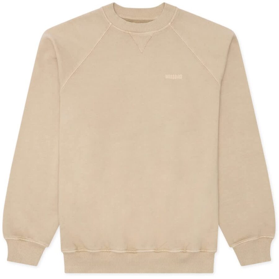 WOODBIRD Zhang Washed Crew Light Sand
