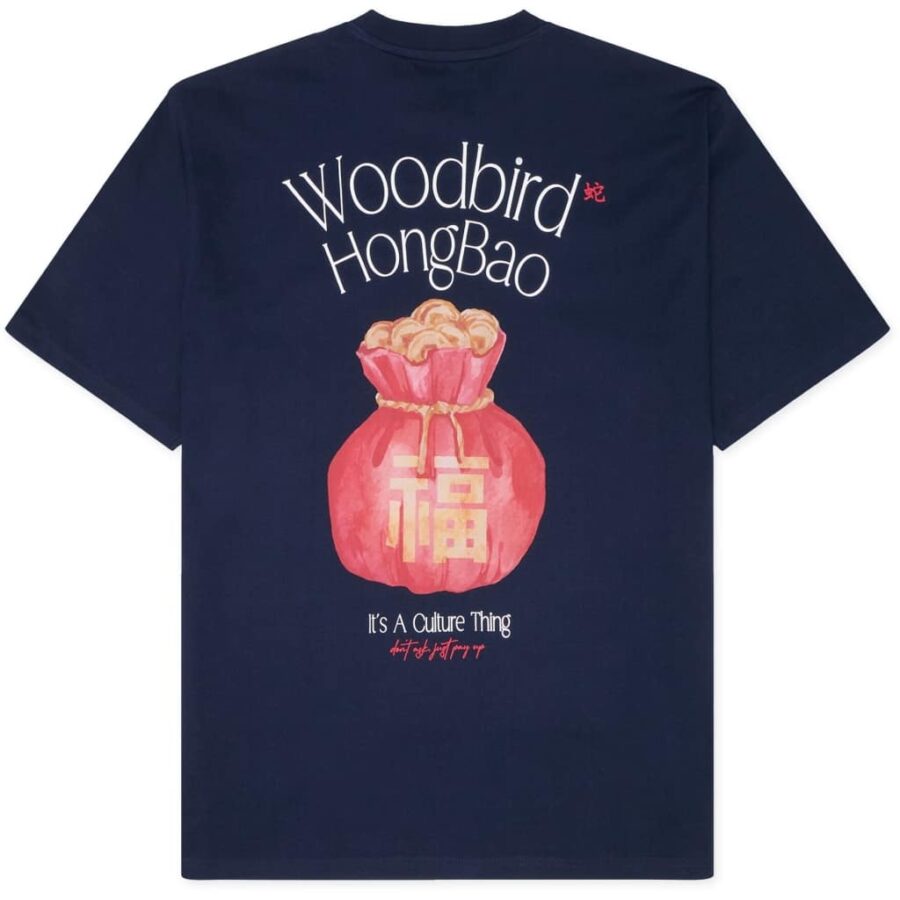 WOODBIRD Baine HongBao Tee Navy Blazer
