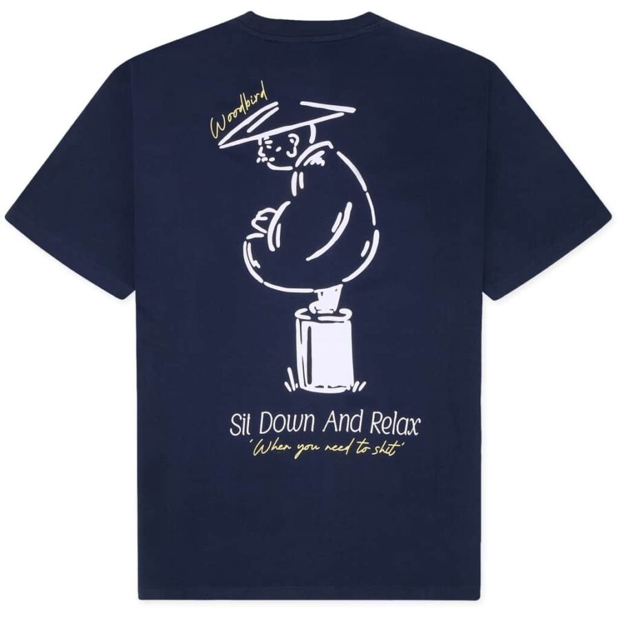 WOODBIRD WBBaine Pose Tee Navy Blazer