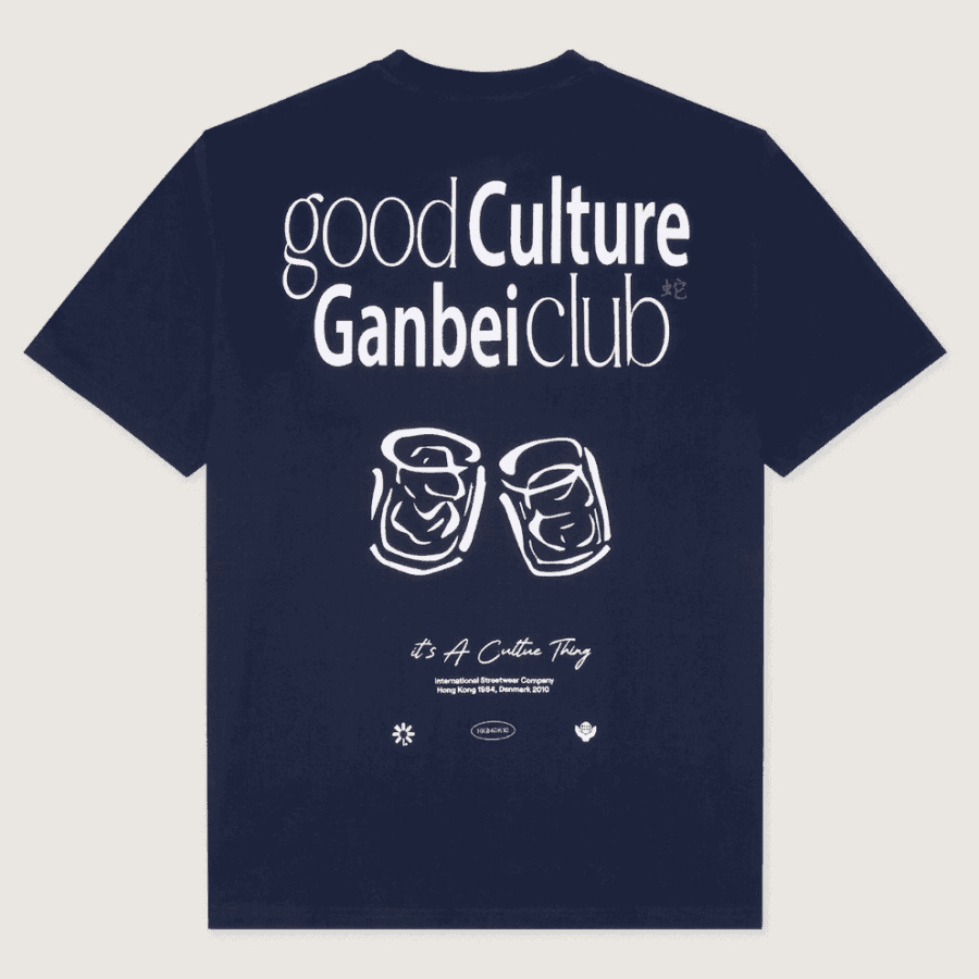 WOODBIRD Baine Ganbei Tee Navy Blazer