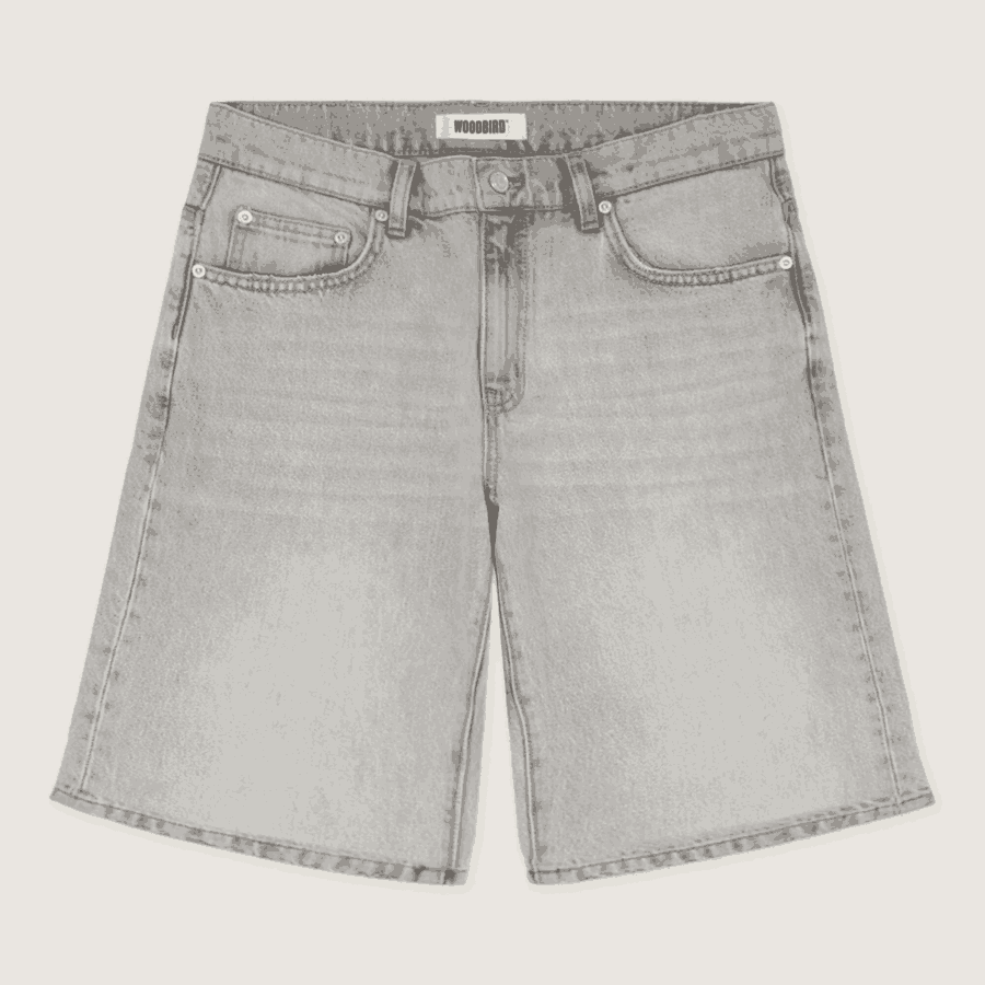 WOODBIRD Rami Dull Shorts Grey