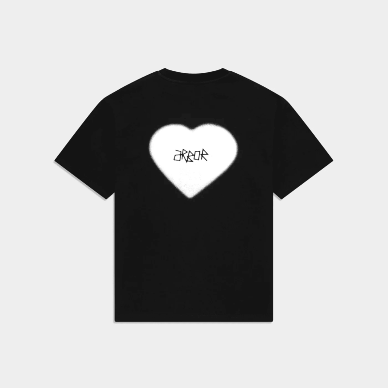 ARBOR ANTWERP White Faded Heart Shirt White