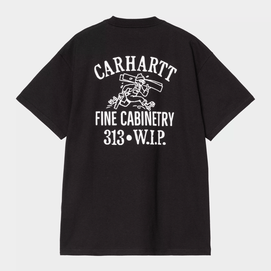 CARHARTT WIP S/S Cabinetry T-Shirt Black  White