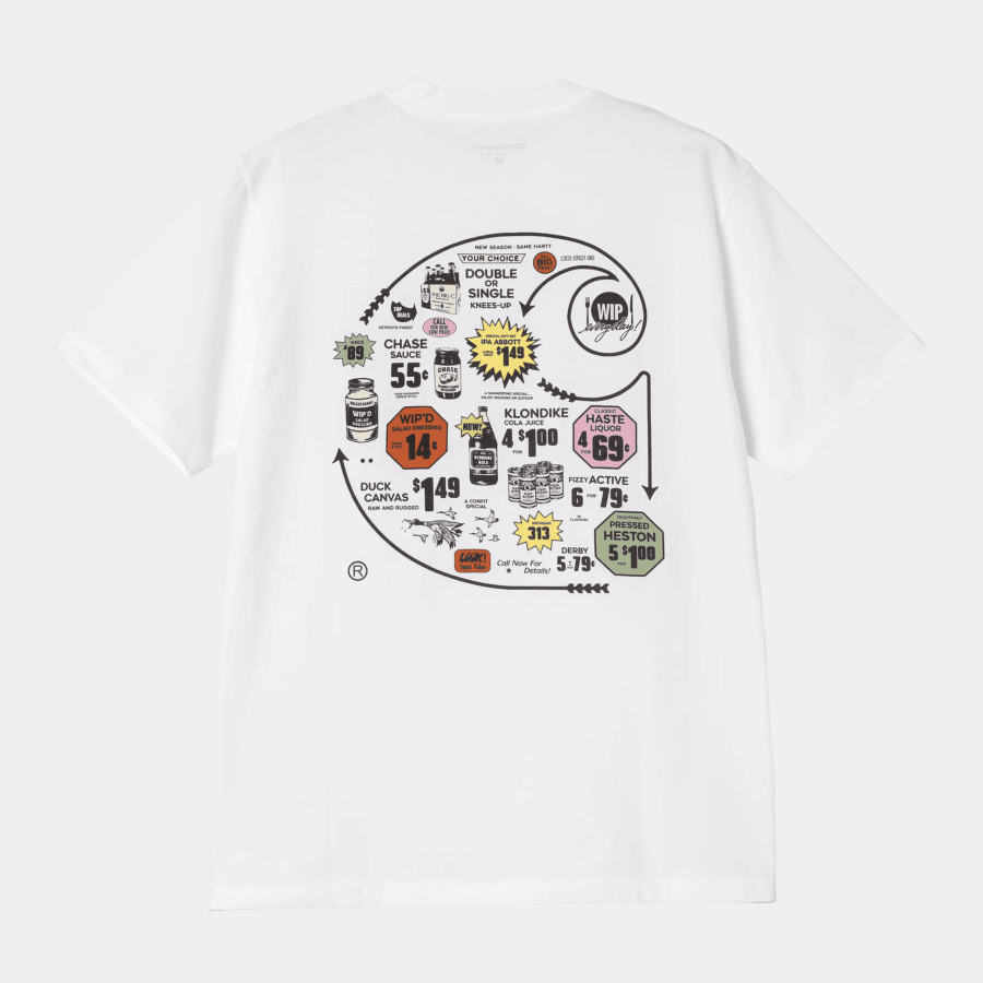 CARHARTT WIP S/S Catalogue C Logo T-Shirt White