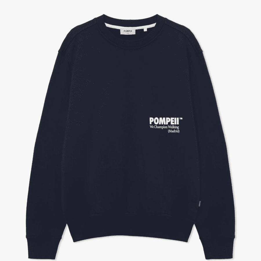 POMPEII Navy Crew Neck