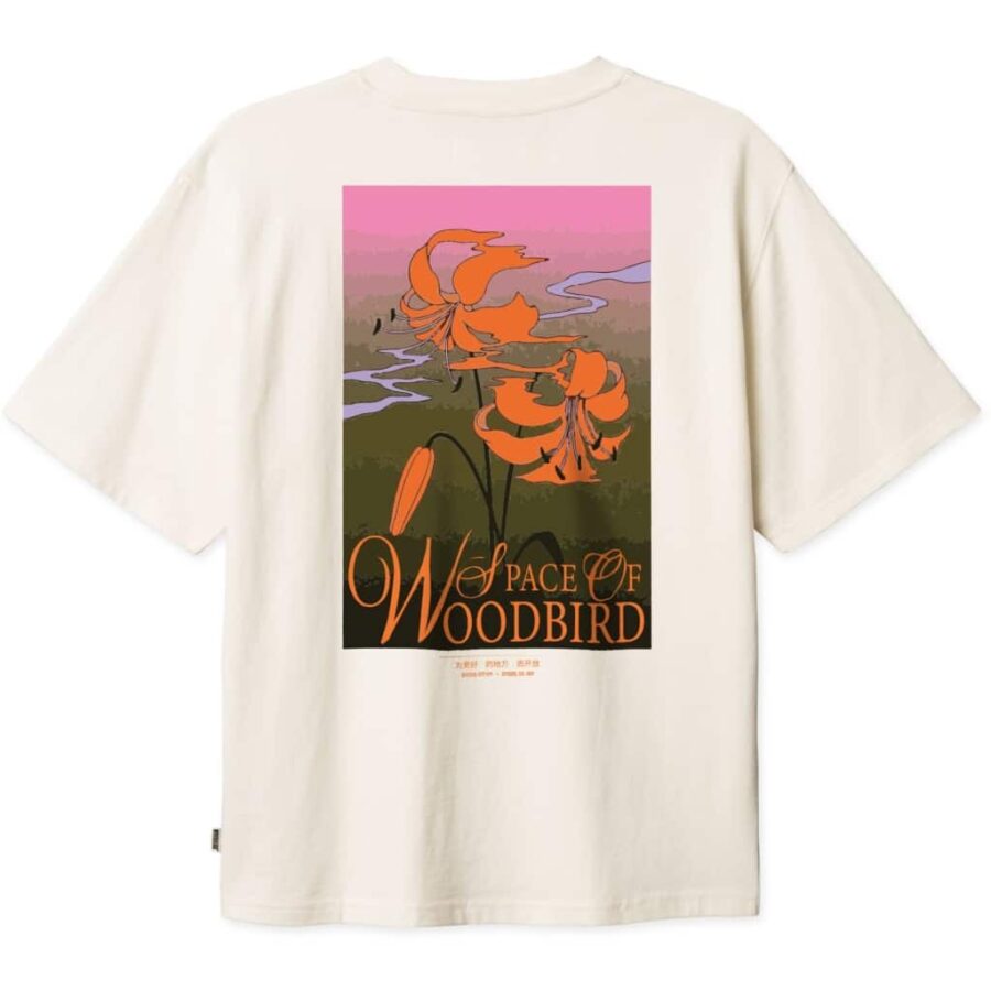 WOODBIRD Baine Flower Tee Off White