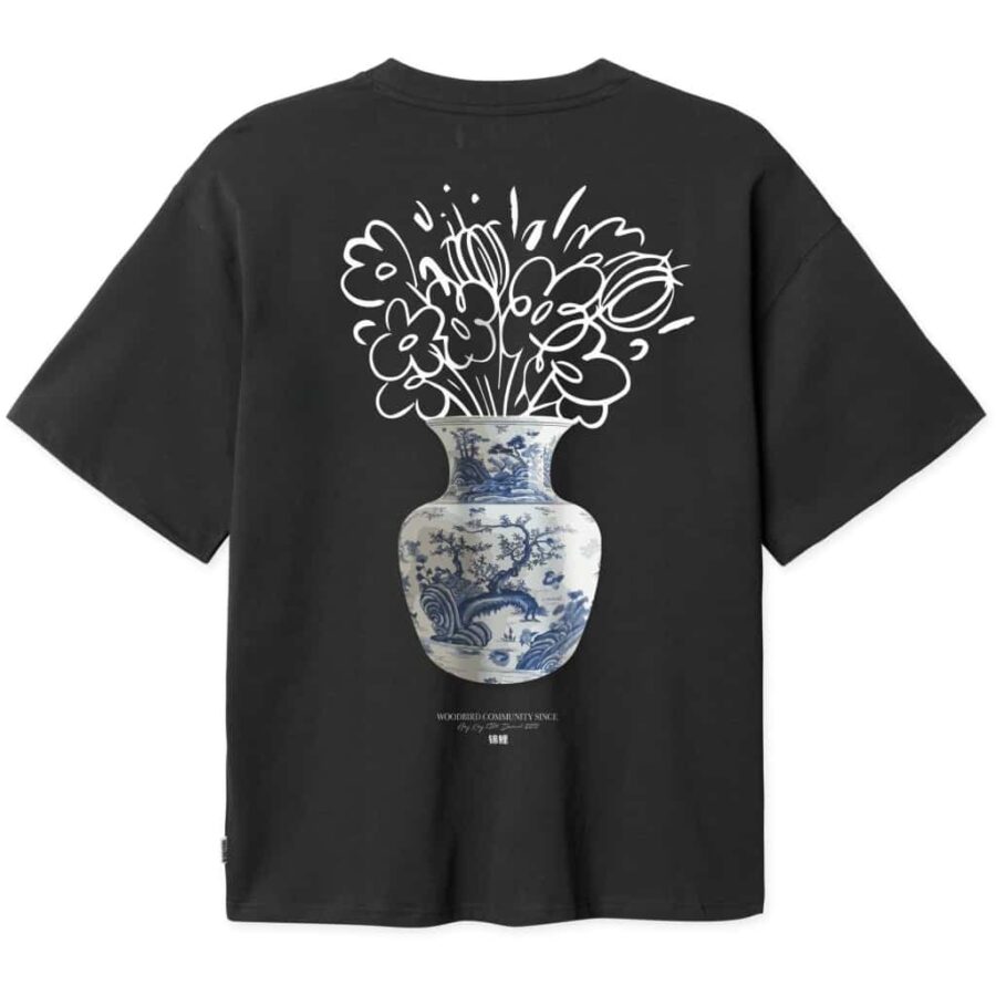 WOODBIRD Beam Ming Tee Black