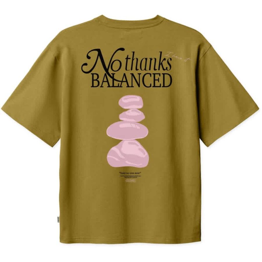 WOODBIRD Baine Balance Tee Dark Green