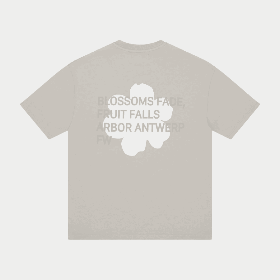 ARBOR Beige Blossoms T-shirt