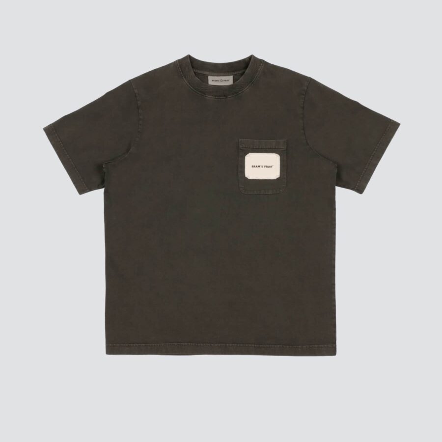 BRAM'S FRUIT Chest Pocket T-shirt Washed Charcoal