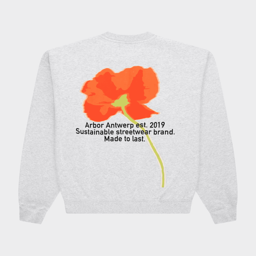 ARBOR Orange Poppy Crewneck