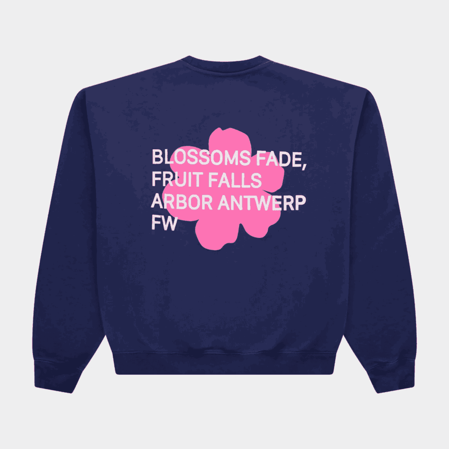 ARBOR Blossoms Crewneck Blue