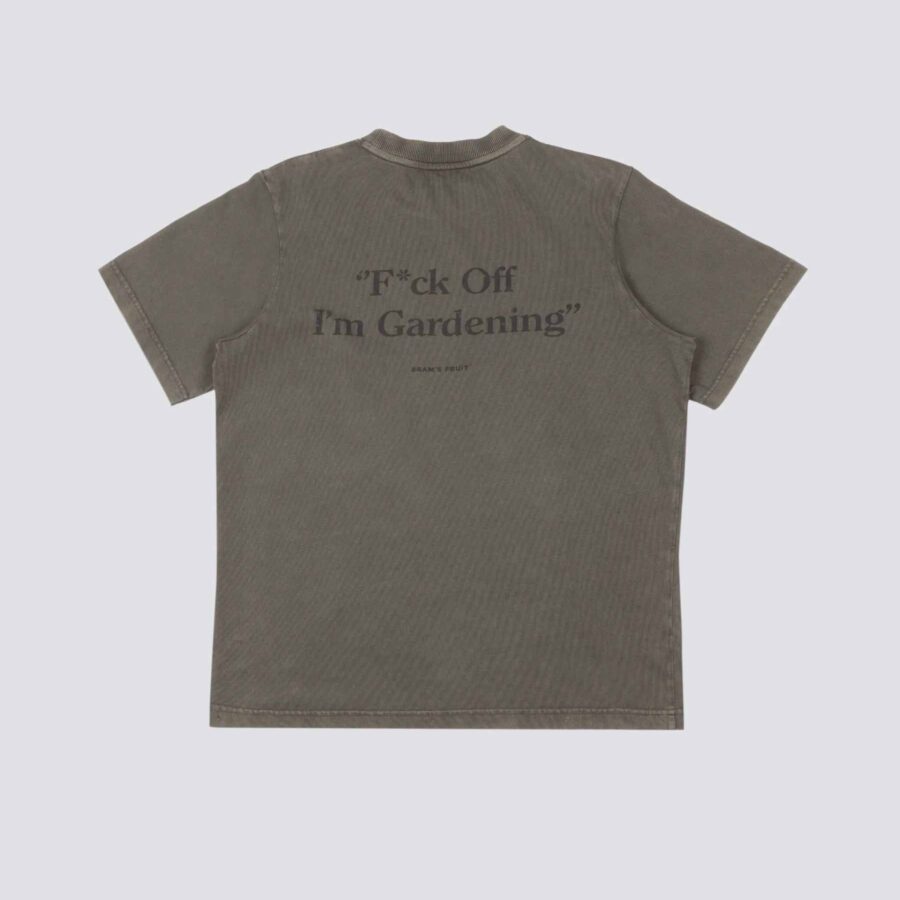 BRAM'S FRUIT F*ck off T-Shirt Distressed Washed Charcoal