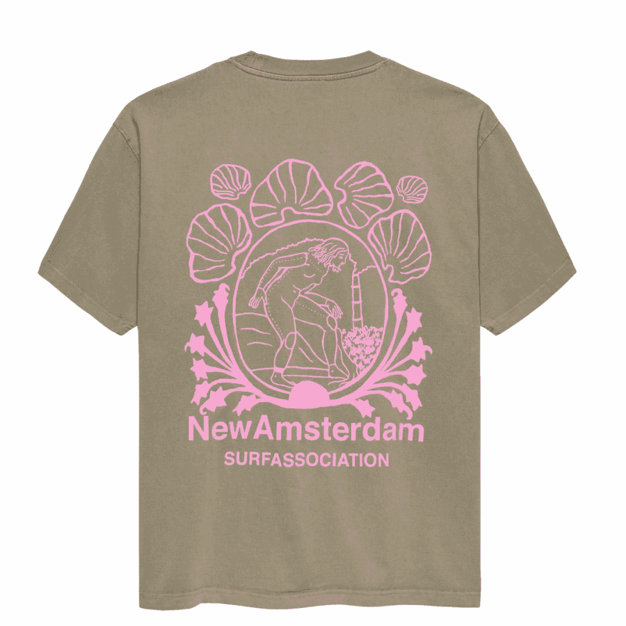 NEW AMSTERDAM SURF ASSOCIATION Lost Surfer Tee Taupe