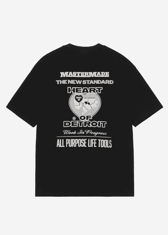 CARHARTT WIP Arcan T-Shirt Black Heavy Stone Wash