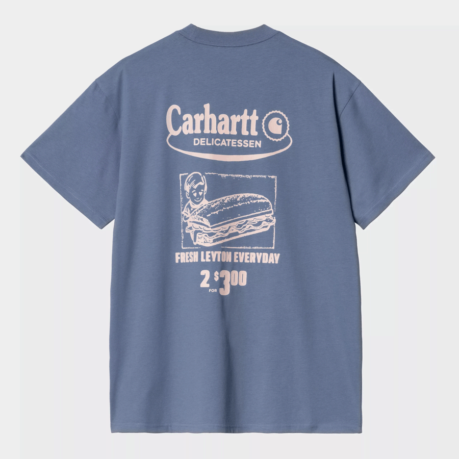 CARHARTT WIP Catalogue T-Shirt Blue Iris / Air Pink