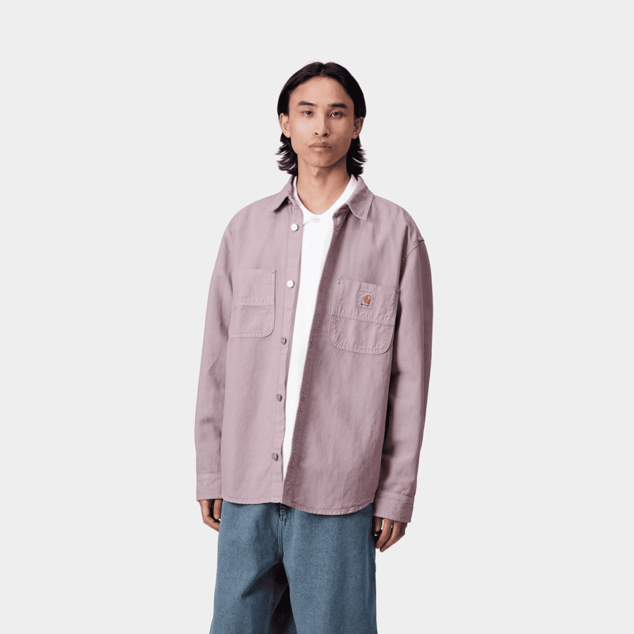CARHARTT WIP Walter Shirt Jac Pink Fog