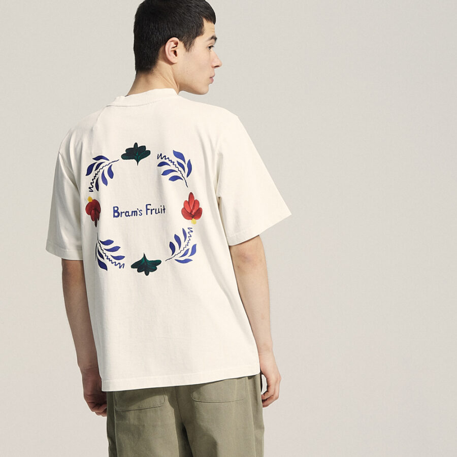 BRAM'S FRUIT Flora T-Shirt Solid White