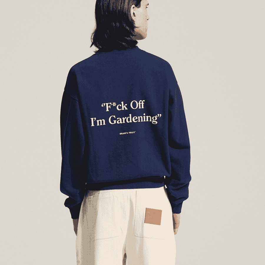 BRAM'S FRUIT F*ck Off I'm Gardening Crewneck - Navy