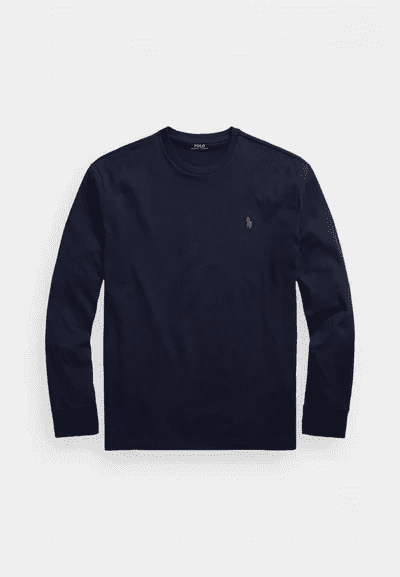 POLO RALPH LAUREN Classic Fit Jersey Long-Sleeve T-Shirt Navy