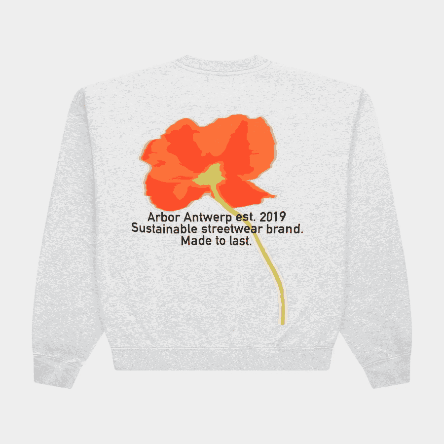 ARBOR Orange Poppy Crewneck