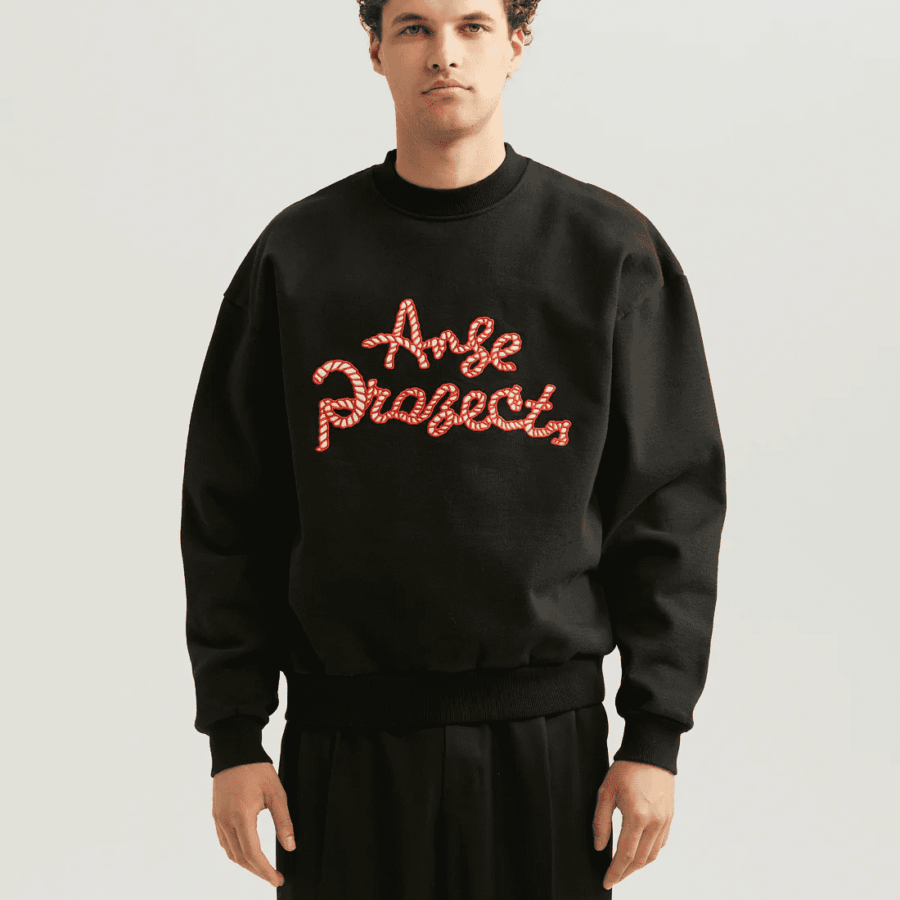 ANGE PROJECTS Rope Sweater Black
