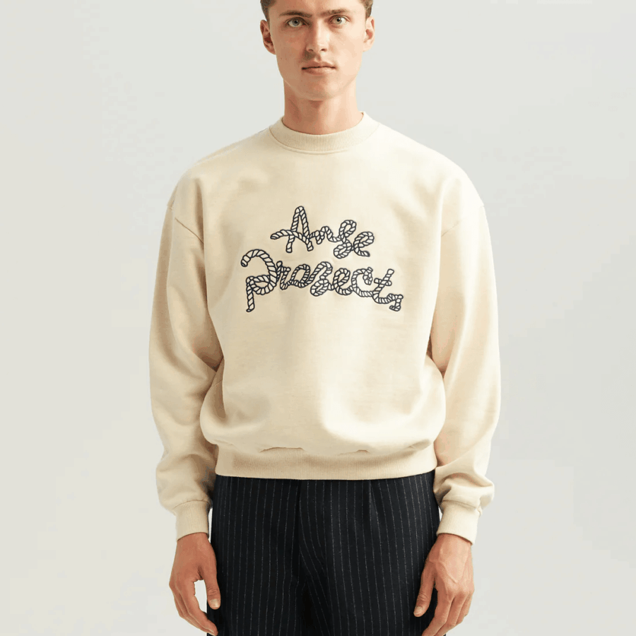 ANGE PROJECTS Rope Sweater Oatmeal