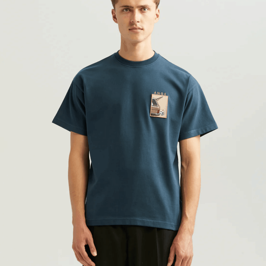 ANGE PROJECTS Wine Drive Patch Navy