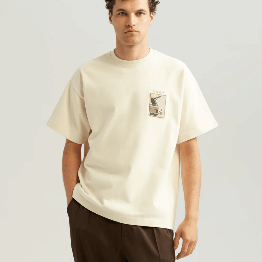 ANGE PROJECTS Wine Drive Patch Off White