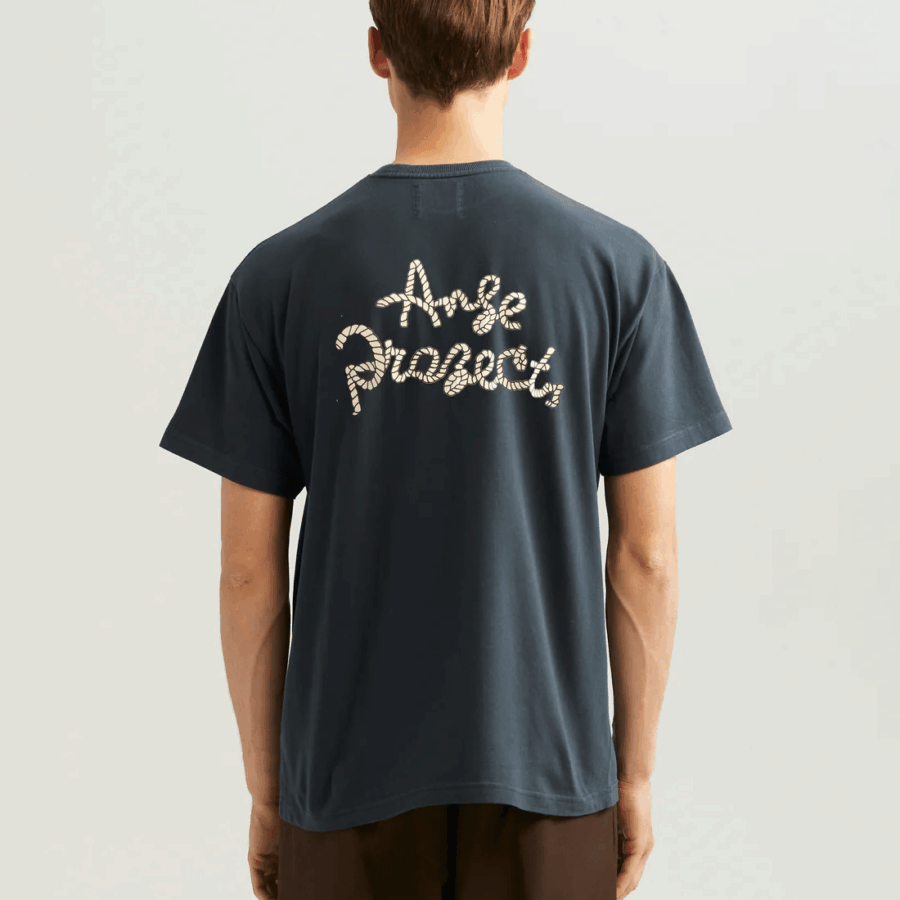 ANGE PROJECTS Rope Tee Navy