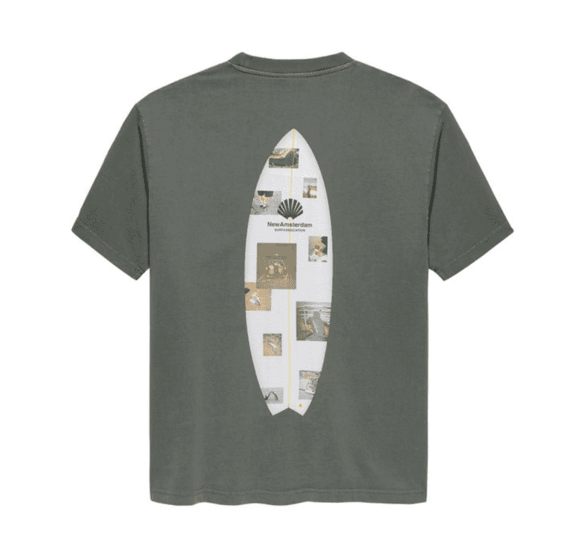 NASA Surf Zine Tee Shark Green
