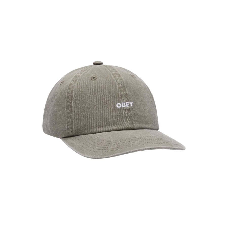 OBEY Pigment Bold 6 Panel Strapback Pigment Olive