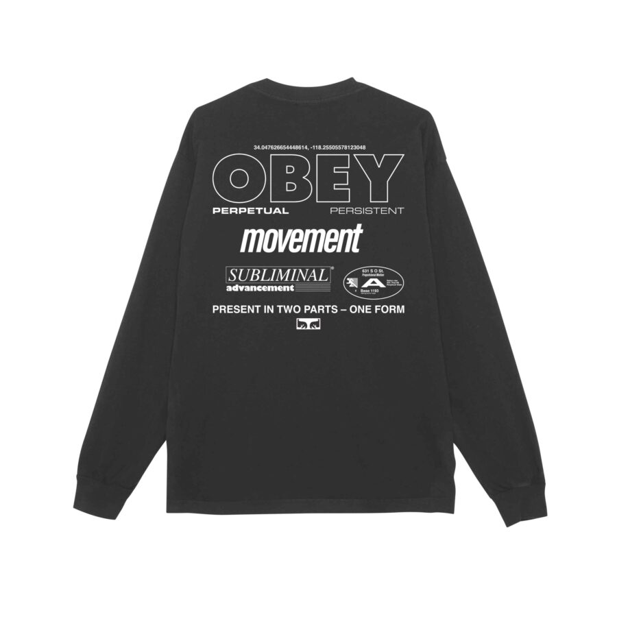 OBEY Persistent Movement Pigment True Vintage Black