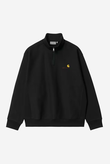 CARHARTT WIP Half Zip American Script Black