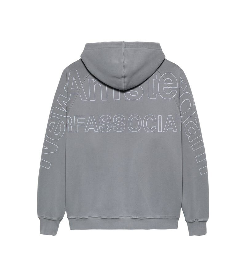 NASA Logo Line Hoodie Snow Grey/White