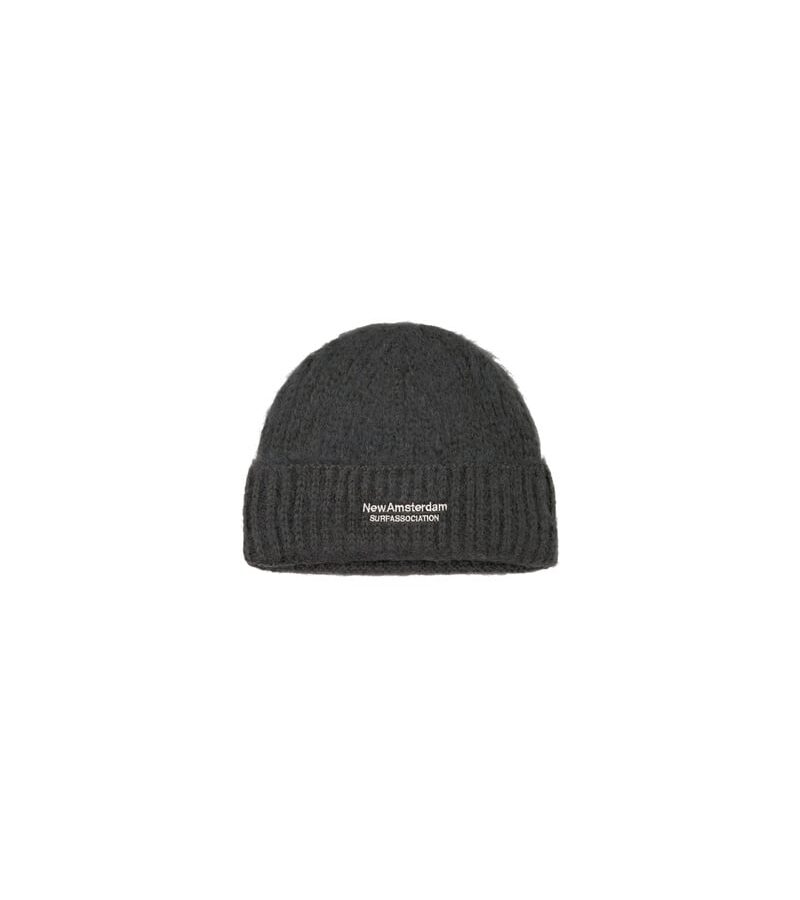 NASA Fuzzy Logo Beanie Black