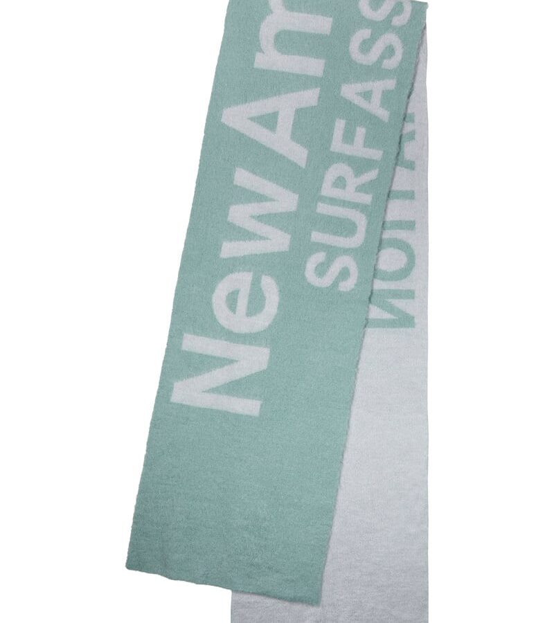 NASA Fuzzy Name Scarf Denim Blue/Bleached Blue
