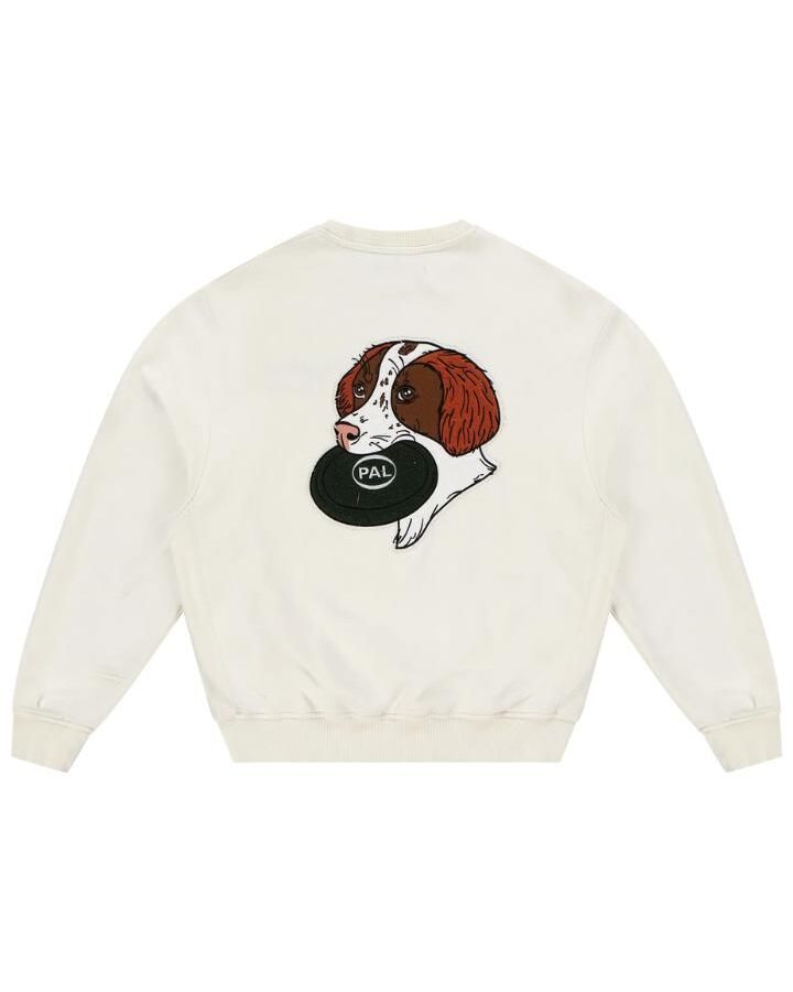 PAL SPORTING GOODS Frisbee The Dog Crewneck Marshmallow