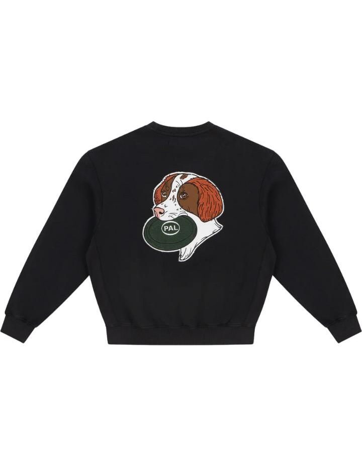 PAL SPORTING GOODS Frisbee The Dog Crewneck Caviar