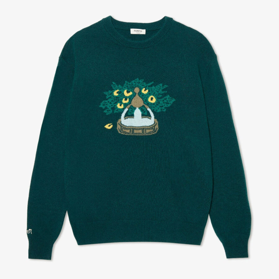 POMPEII Fountain Pine Knit Sweater