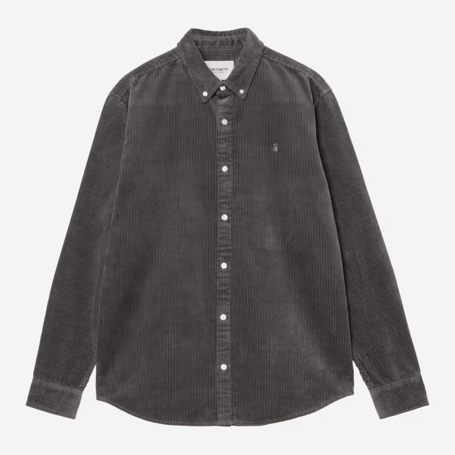 CARHARTT WIP L/S Madison Cord Shirt Graphite