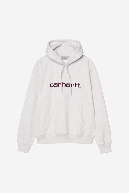 CARHARTT WIP Hooded Sweatshirt Ash Heather / Rondo