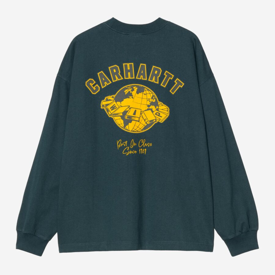 CARHARTT WIP L/S World Class T-Shirt Deep Lagoon