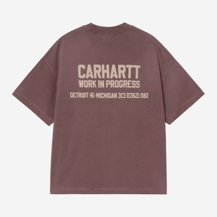 CARHARTT WIP S/S Distance T-Shirt Palisander Stone Dyed