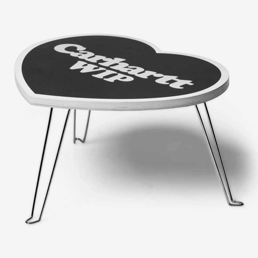CARHARTT WIP Heart Folding Table Black White