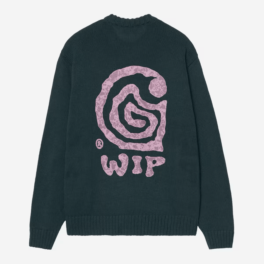 CARHARTT WIP Helix Sweater Deep Lagoon