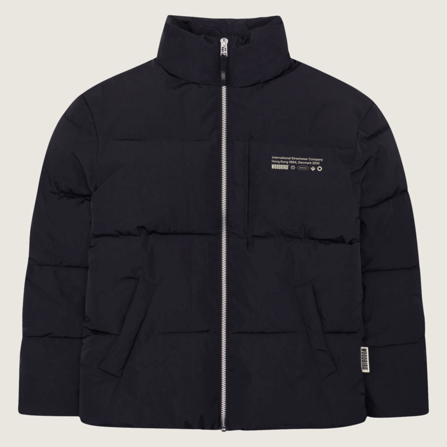 WOODBIRD Dapper Puff Jacket Black
