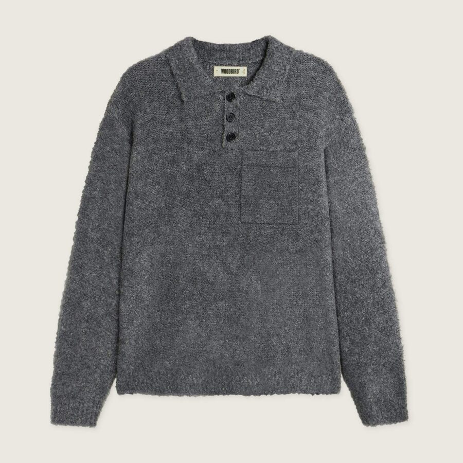 WOODBIRD Dom Loop Polo Asphalt